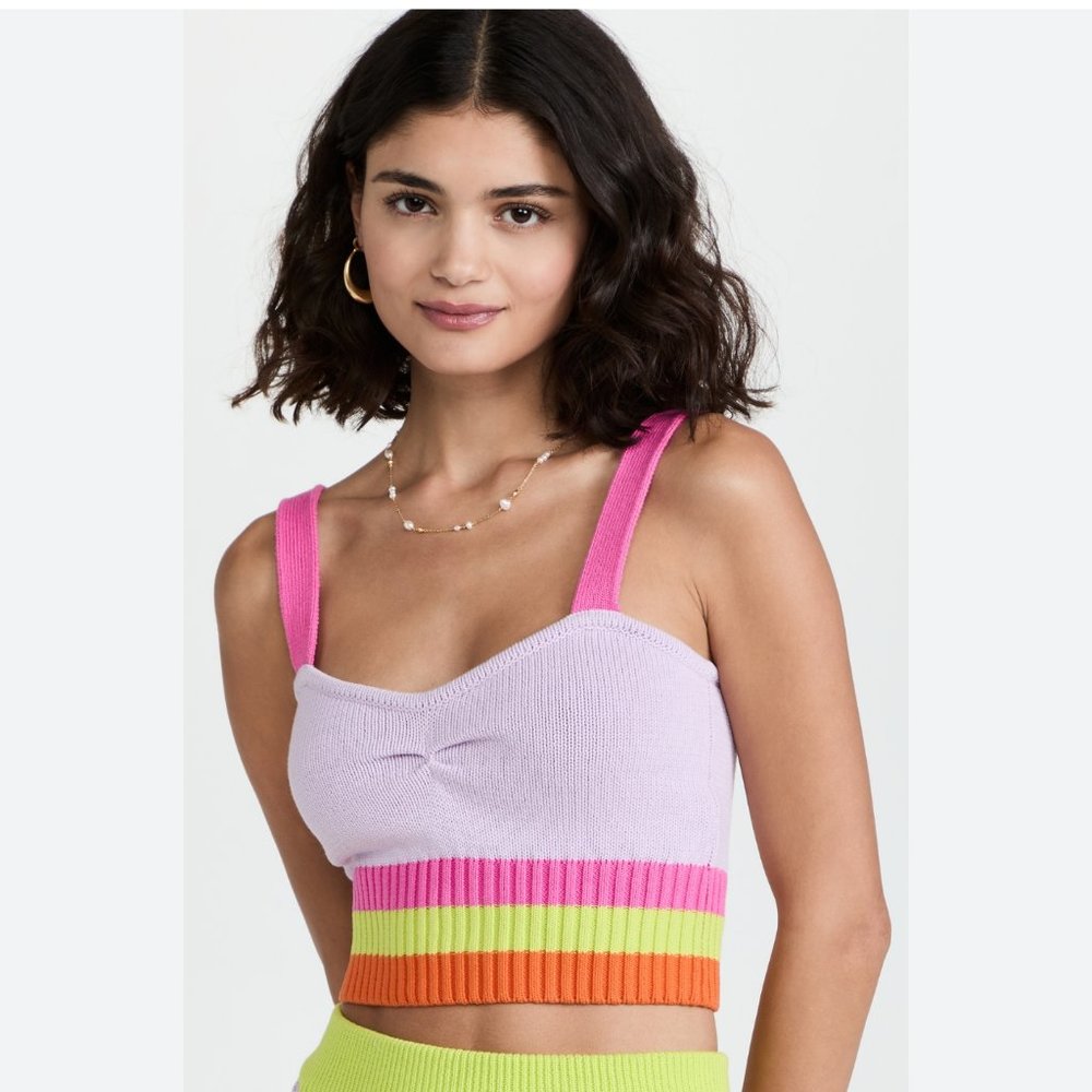 NWT Olivia Rubin Lila Cropped Knit Top Large